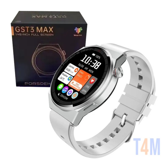 Smartwatch Wear Fit Pro GST3 Max Amoled 1,45" (Versão para Chamada) NFC Prata